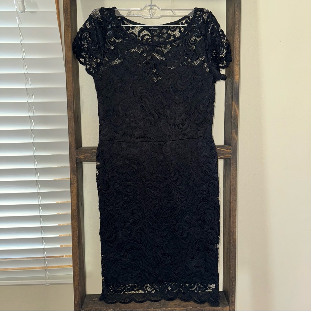 Ambiance Black Lace Dress